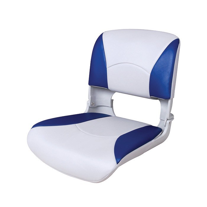 Сиденье пластмассовое складное с подложкой Deluxe All Weather Seat, бело-синее 75113WB