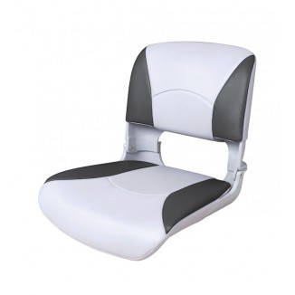 Сиденье пластмассовое складное с подложкой Deluxe All Weather Seat, бело-чёрное 75113WC
