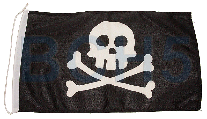 N5434045. Флаг пиратский 30х45см N5434045