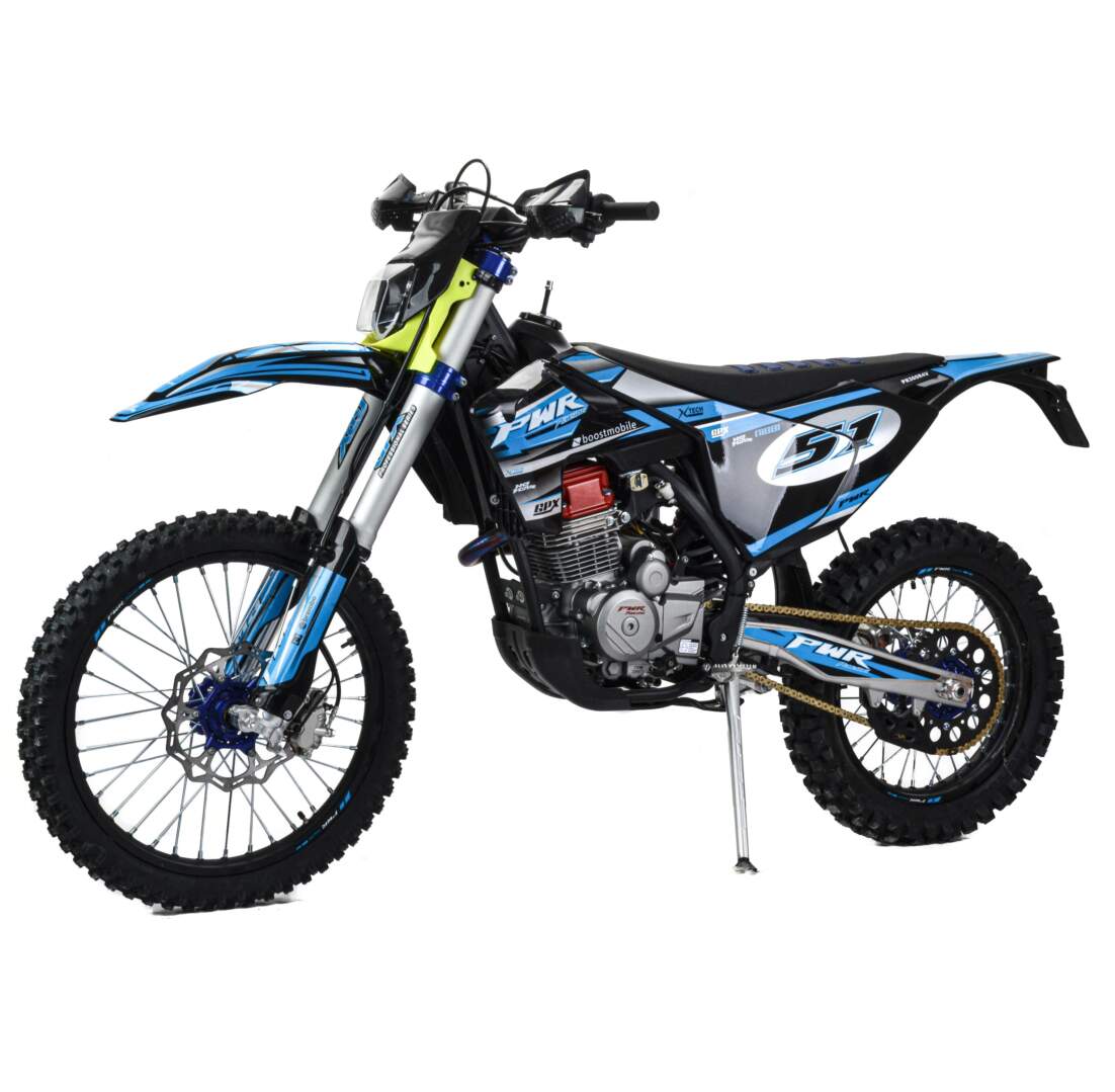 Мотоцикл Кросс PWR FS300 (PR5 4V) синий. 00000021942