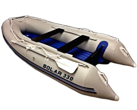 Лодка надувная с транцем Solar-330 Максима белая SOL-330 White