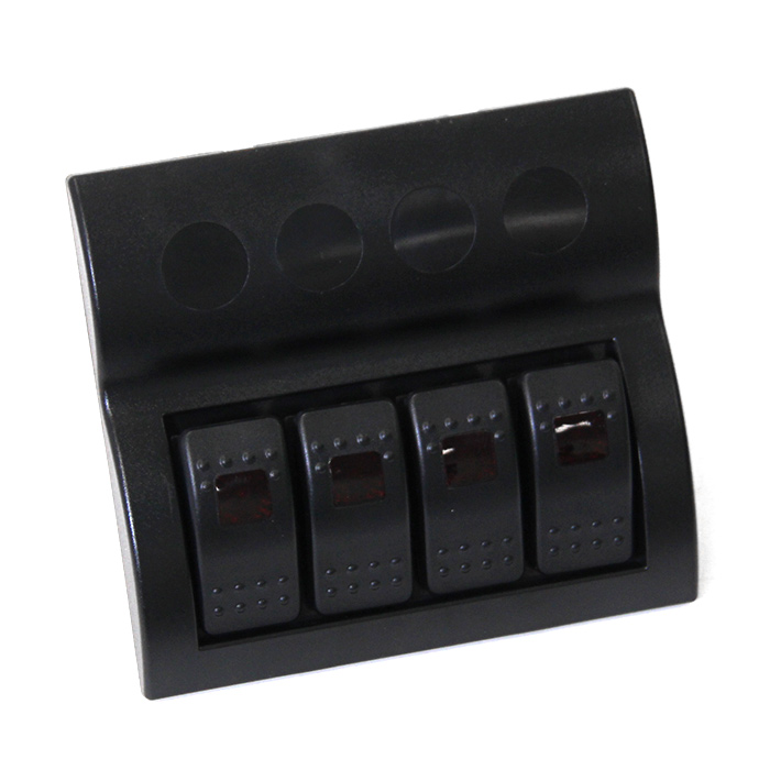 BP04. Панель переключателей 4 клавиши с автоматическими выключателями NEKEKE