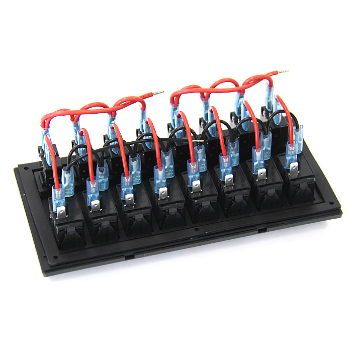 BP08. Панель переключателей 8 клавиш с автоматическими выключателями NEKEKE / 