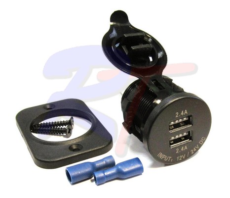 RTJ-01435-48. Гнездо USB. / 2 Port USB Socket 4.8A