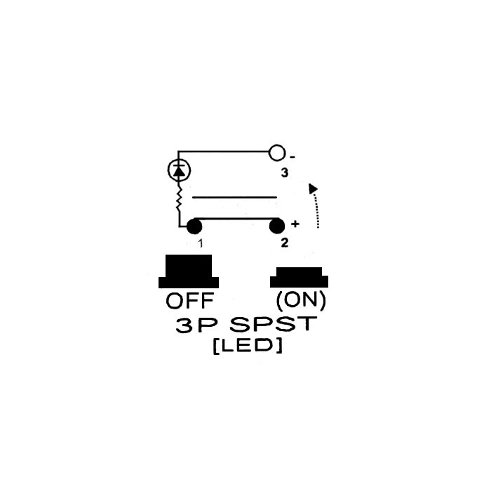SF54023-R. Кнопка запуска двигателя SUNFINE 12-24В, красная подсветка / 