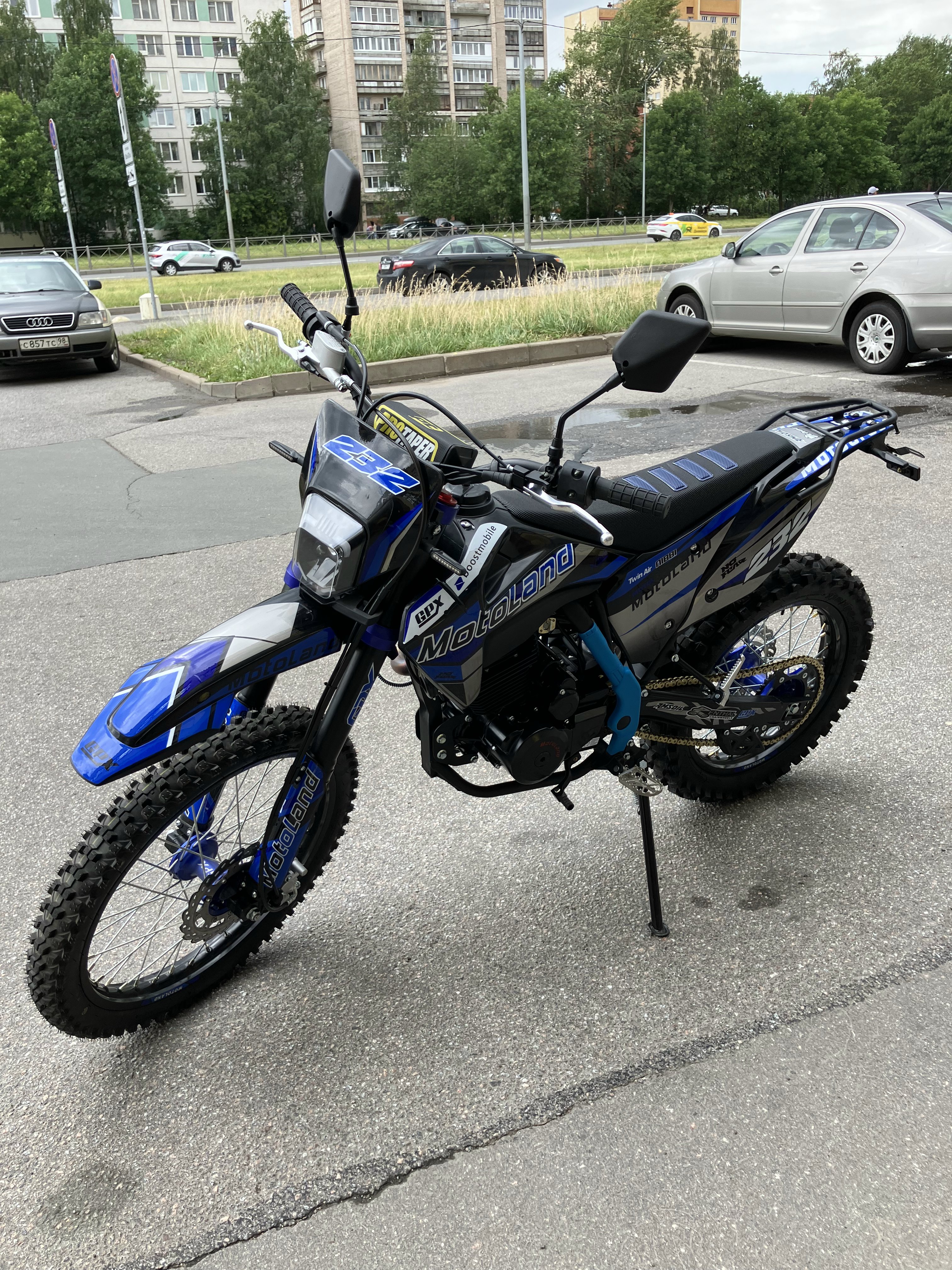 00000021301. Мотоцикл Кросс Motoland XT 250 HS 172FMM (PR5) ПТС синий