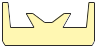 Направляющая гусеницы снегохода Рысь,Yamaha (арт. 3006) (GARLAND 12). RTS-yar3006-gar12
